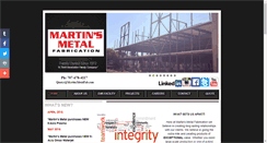 Desktop Screenshot of martinsmetalfab.com